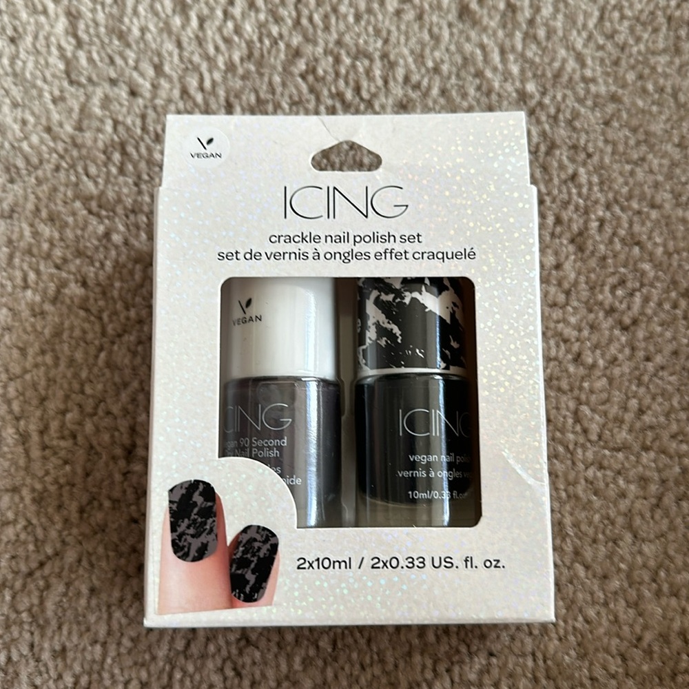Cute nail polish in the brand icing